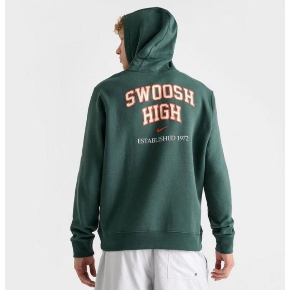 NEW Nike Sportswear Club Fleece Swoosh High Graphic Pullover Hoodie Large NWT